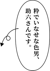 粋でいなせな色男、助六さんです。