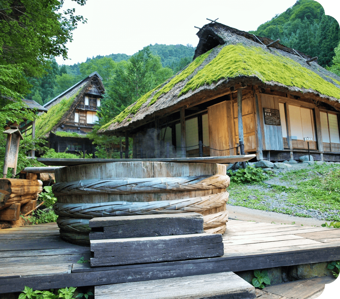 平湯民俗館の外観