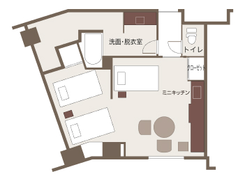 デラックストリプル間取り図
