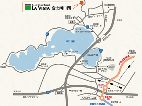 ラビスタ富士河口湖 周辺マップ