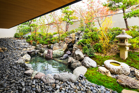 御室 花伝抄内の庭園