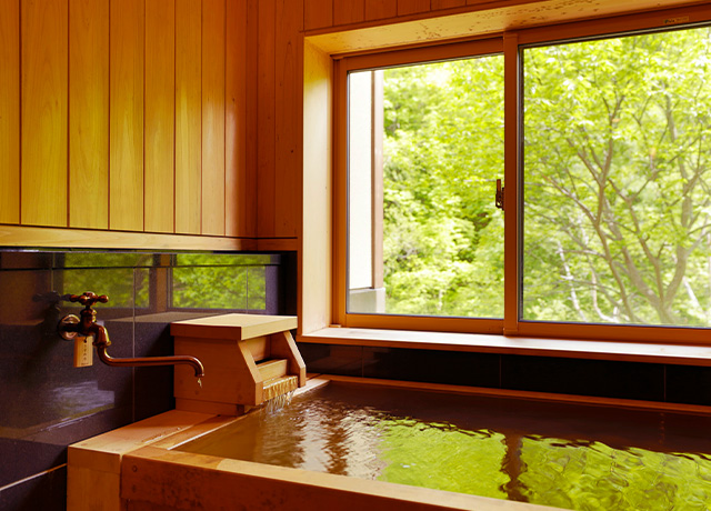 天然温泉檜風呂付客室