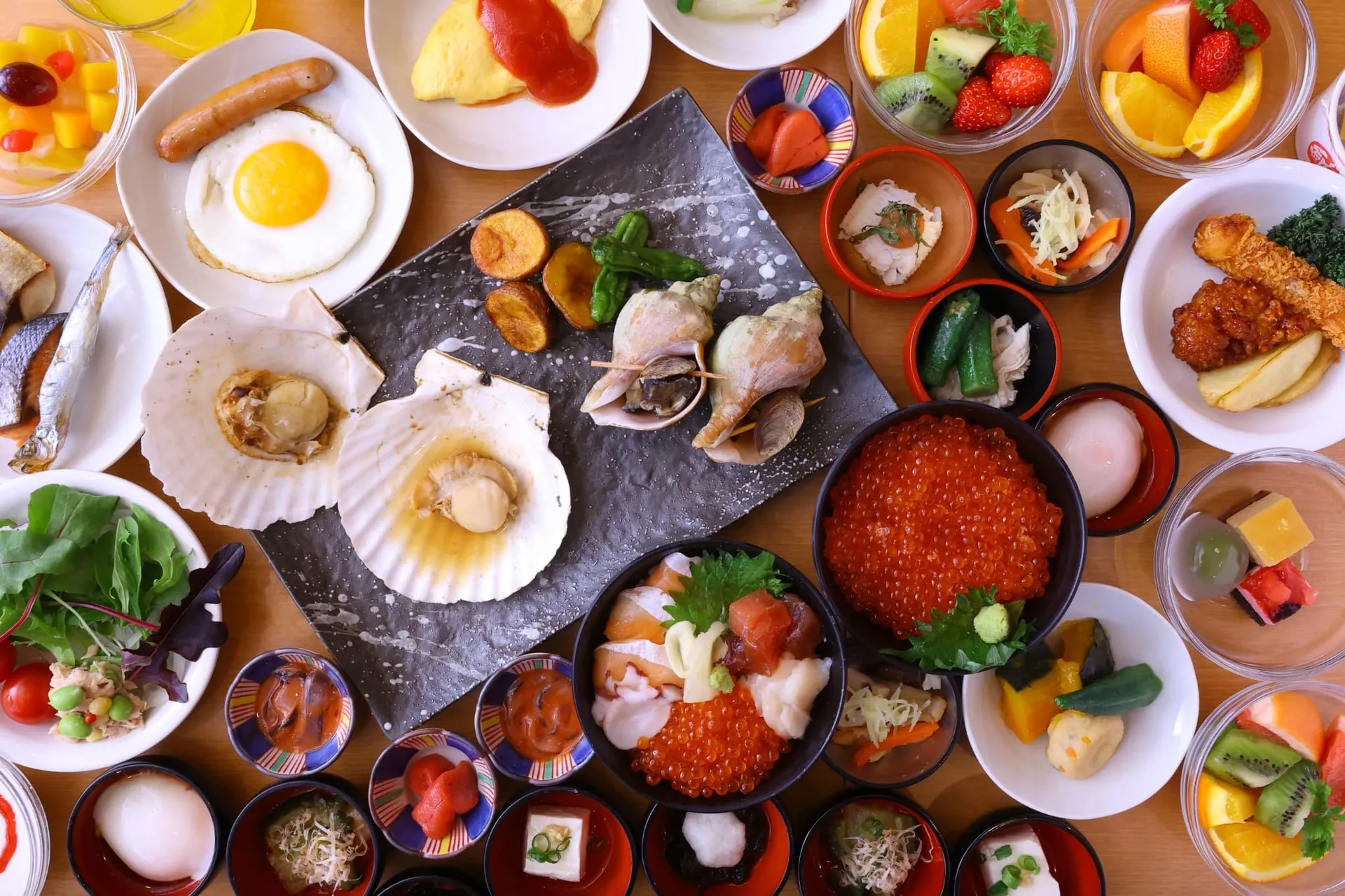 釧路ならではの海の幸と郷土料理を楽しめる和洋バイキング