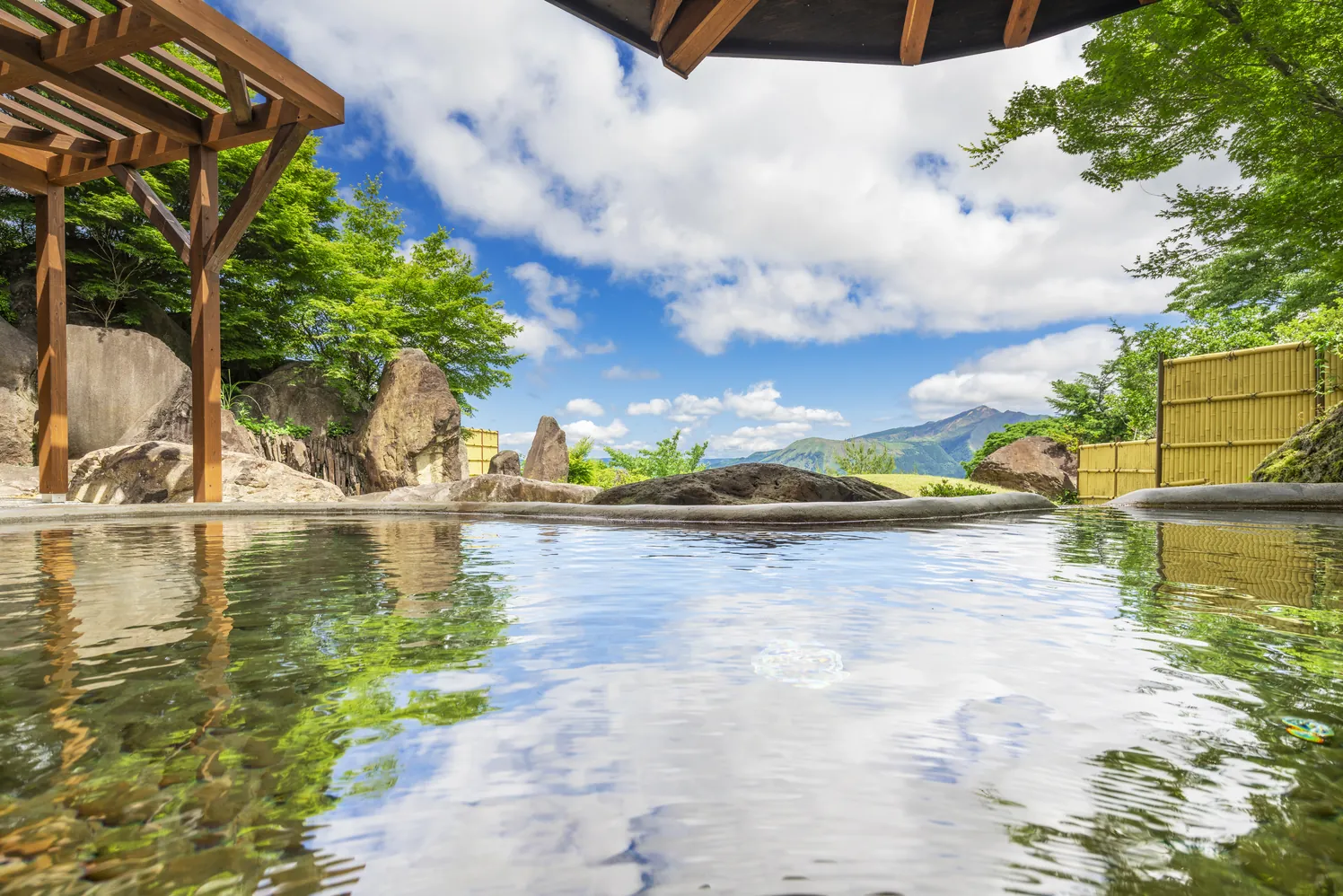 露天風呂からの景色（女湯）